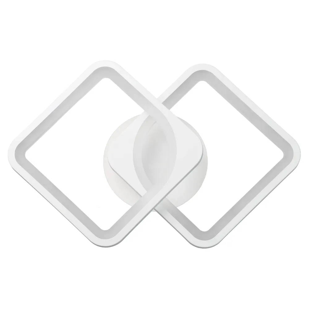 Aplica LED patrata, 2 x 16 W, dimabila, alb, 470x260x105mm