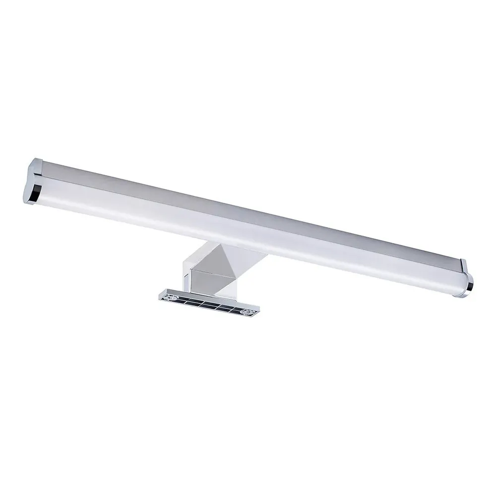 Aplica LED pentru baie Hoff Douche, 10 W, 750 lm, lumina neutra / rece, IP44, crom + alb, modern