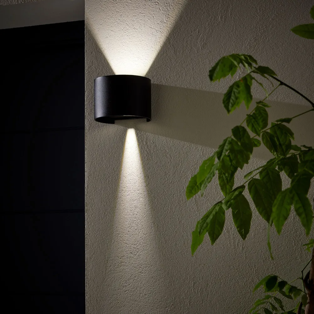 Aplica LED Roxbury, 810 lumeni, 4000 K, IP54, negru