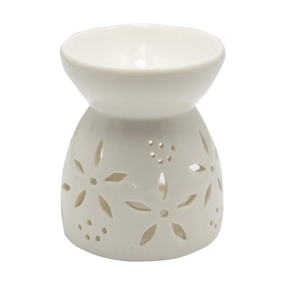 Aromatizor Aroma Land, ceramica, alb, 8 x 9.5 cm