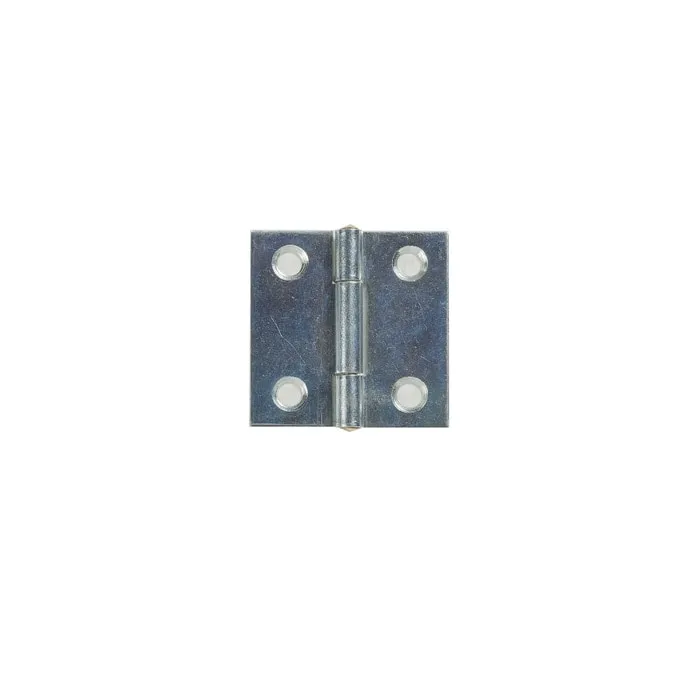 Balama cu aripi plane, pentru mobila, din tabla zincata, 30 x 30 mm
