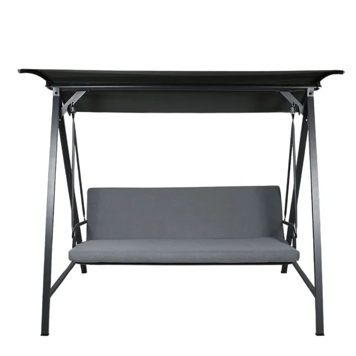 Balansoar gradina, 3 persoane, Grandio Mob Lisa, structura metal, gri, 206 x 122 x 174 cm — imaginea 3