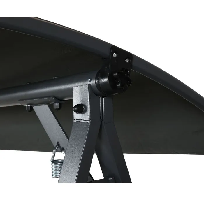 Balansoar gradina, 3 persoane, Grandio Mob Lisa, structura metal, gri, 206 x 122 x 174 cm — imaginea 7