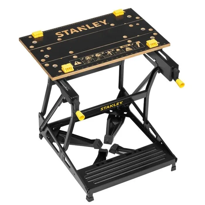 Banc de lucru, pliabil, cu menghina, Stanley STST83400-1, 740 x 455 x 775 mm, 250 kg