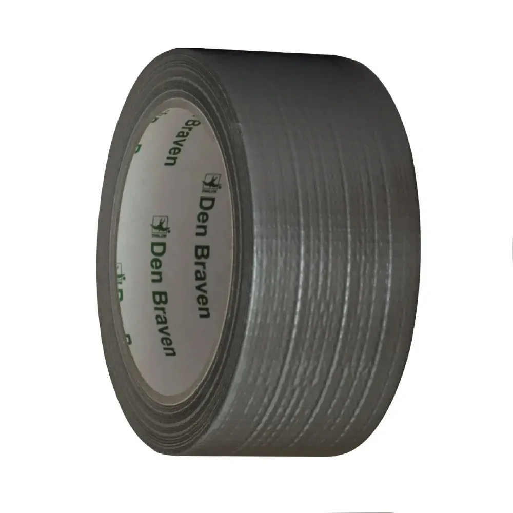 Banda adeziva, 48mm x 25m, argintiu, ultrarezistenta, intarita cu fibre
