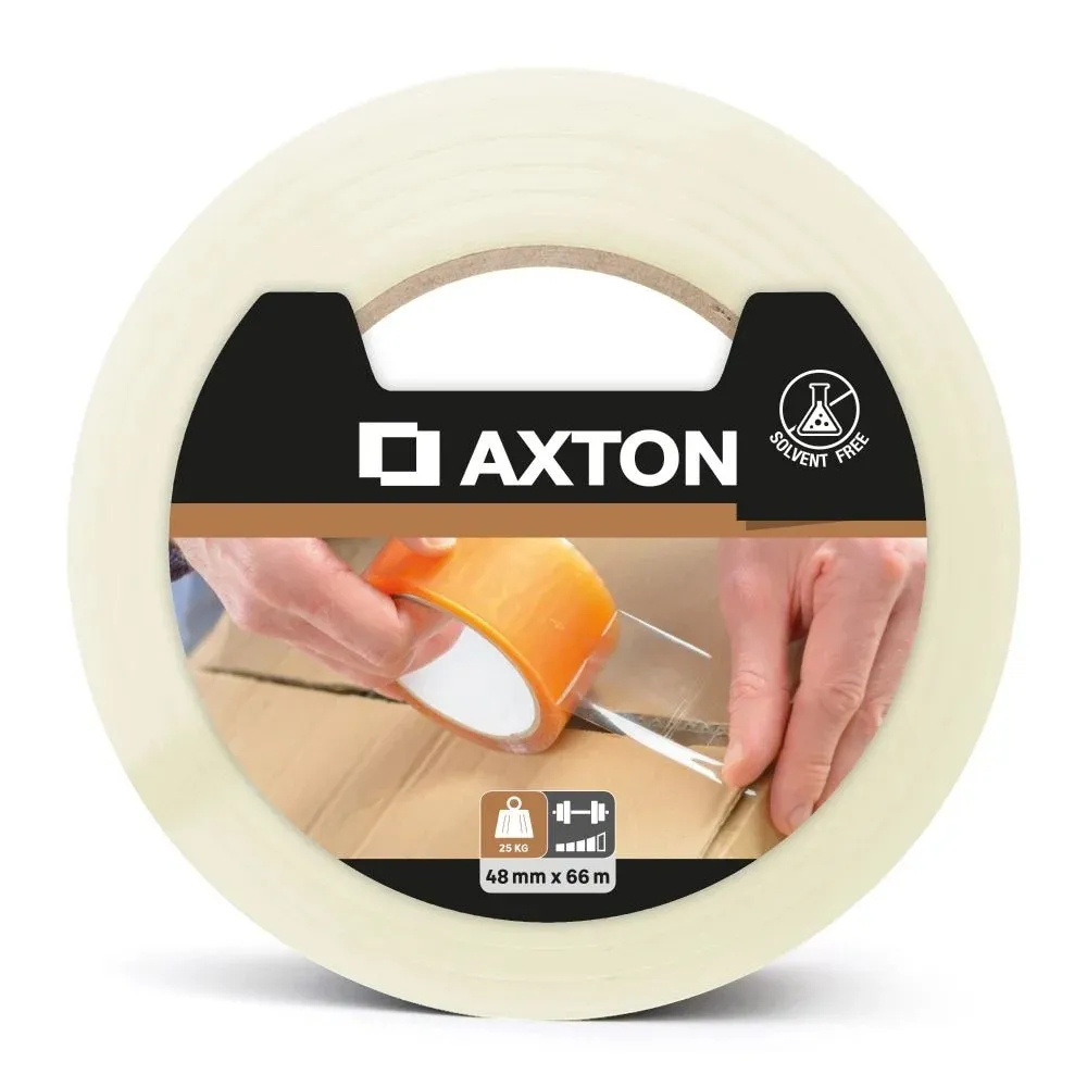 Banda adeziva Axton, transparent, 48mmx66m, 1 bucata
