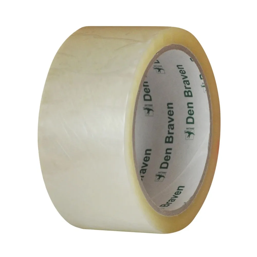 Banda adeziva pentru ambalare Den Braven, transparent, 60 m x 48 mm