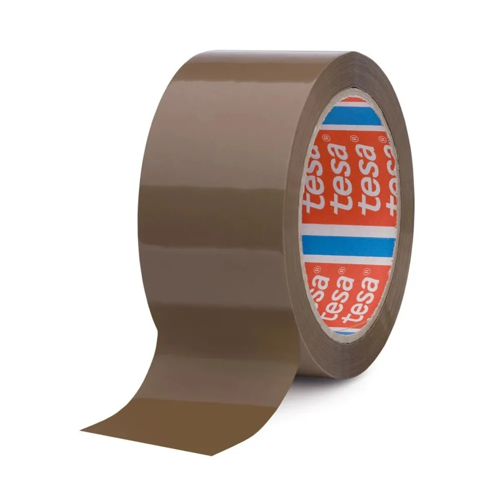 Banda adeziva pentru ambalare tesa 4280, maro, 66 m x 48 mm