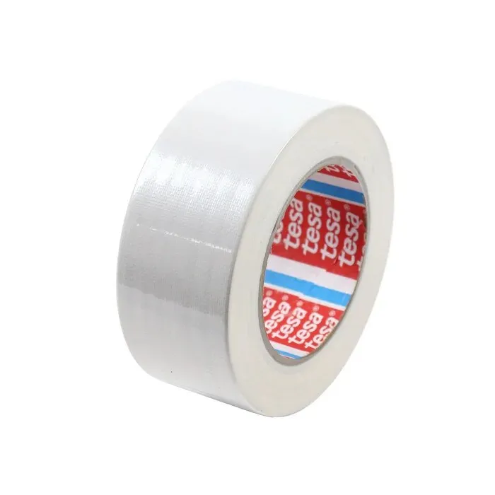 Banda adeziva pentru reparatii, tesa 4688, textil, alb, 25 m x 50 mm
