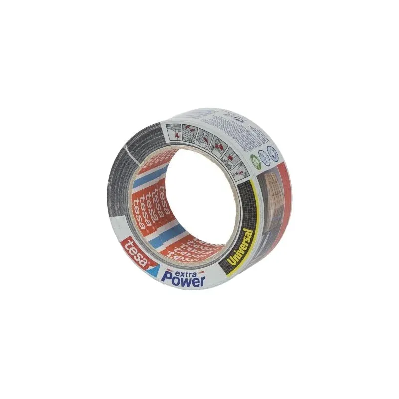 Banda adeziva Tesa Xtreme Power, 50 mm x 50 m, negru, rezistenta la intemperii