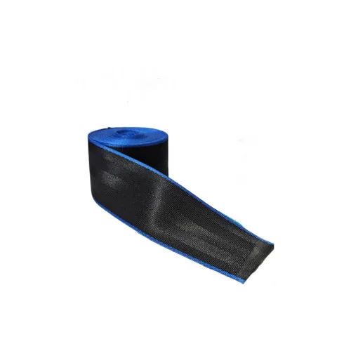 Banda centura siguranta auto poliester negru albastru latime 46mm rola 100m