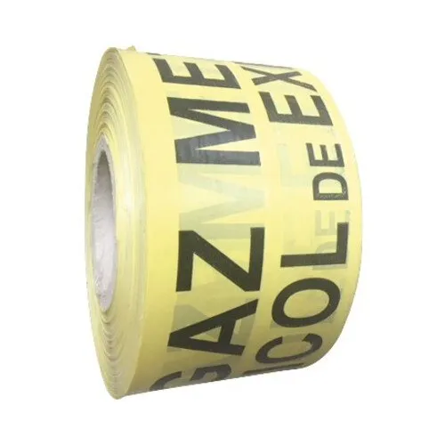Banda de avertizare GAZ METAN, 100mm x 200m, polietilena