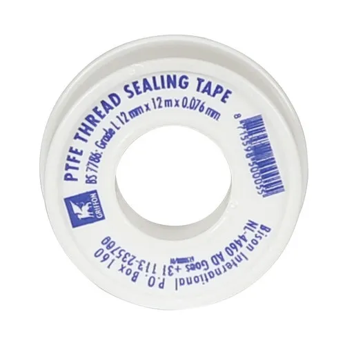 Banda de etansare Griffon PTFE, alb, 76mm x 12m
