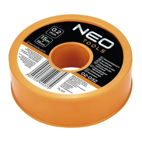Banda de etansare tevi NeoTools, 19mmx0, 2mm, 15m, teflon