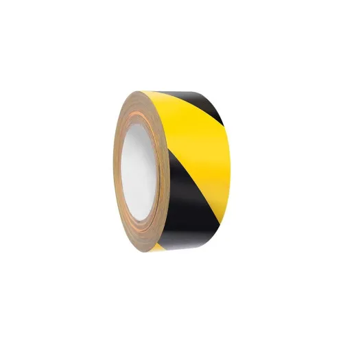 Banda delimitare santier neagra galbena 5 cm x 200 m