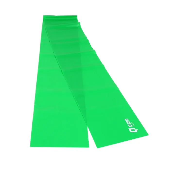 Banda elastica pentru fitness Qizo verde, 150 x 15 cm