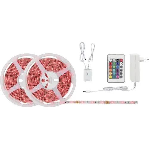 Banda LED RGB Paulmann SimpLED 10m 28W, incl. telecomanda & alimentator