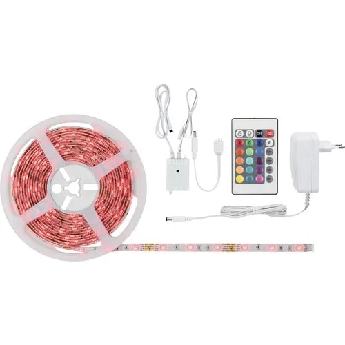 Banda LED RGB Paulmann SimpLED 5m 20W, incl. telecomanda & alimentator