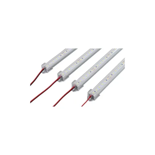Banda led rigida 5630 korea chip cu profil 886AL 1m, 12V, lumina alb rece 6000k 18W — imaginea 2