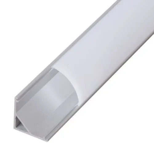 Banda Led rigida 5730 korea chip cu profil pe colt, 1m 12V Lumina Alb 6000k 18W — imaginea 2