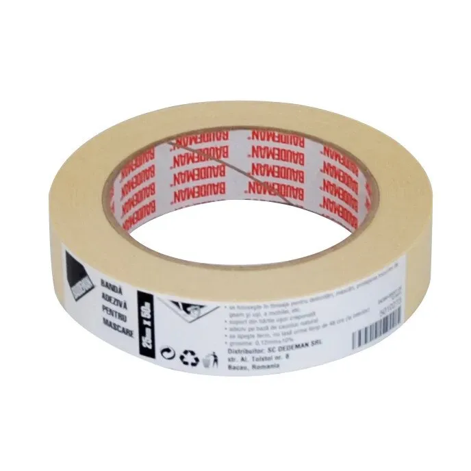 Banda mascare Baudeman 4359 - 41, alb, interior, 50 m x 25 mm