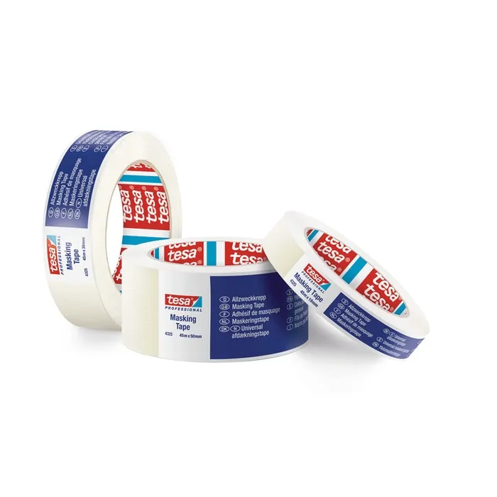 Banda mascare tesa 4325, alb, interior, 50 m x 25 mm