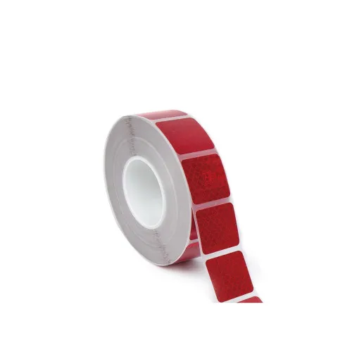 Banda reflectorizanta intrerupta Premium Omologata U.E. culoare Rosie