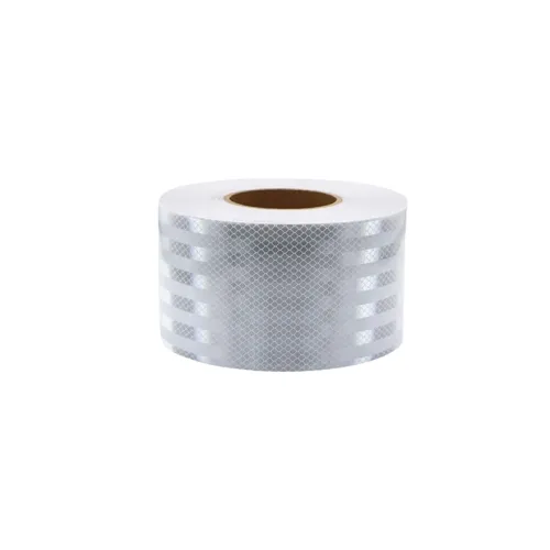 Banda reflectorizanta tip fagure culoare Alb 10cmx25m