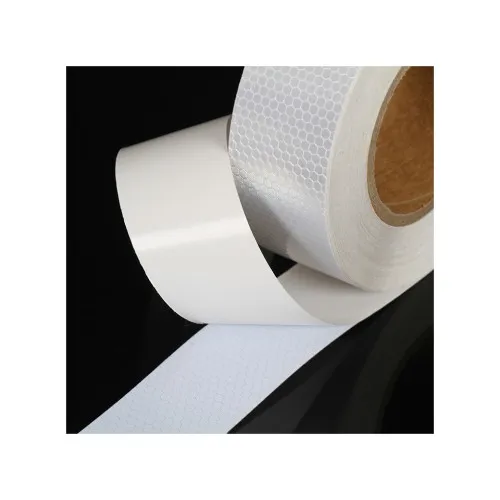 Banda reflectorizanta tip fagure culoare Alba 5cmx25m — imaginea 3