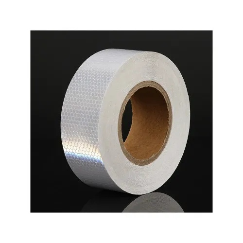 Banda reflectorizanta tip fagure culoare Alba 5cmx25m — imaginea 2