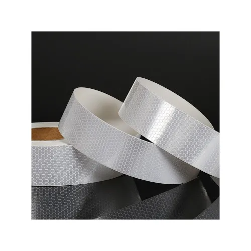 Banda reflectorizanta tip fagure culoare Alba 5cmx25m — imaginea 4