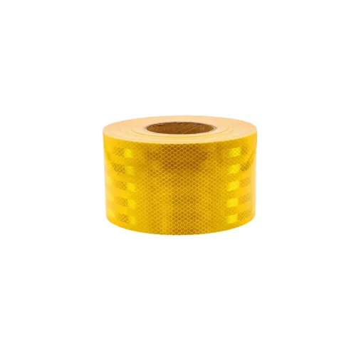 Banda reflectorizanta tip fagure galbena 10cm x 25m