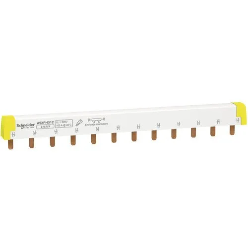 Bara busbar tip pieptene Schneider Acti9 3P 100A 12x, pentru tablouri electrice