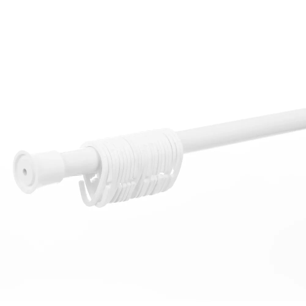 Bara perdea dus, telescopica / extensibila, metal, alb, inele incluse, 2244, 120 / 210 cm