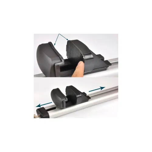 Bara portbagaj universala transversala din aluminiu cu cheie 150cm — imaginea 5