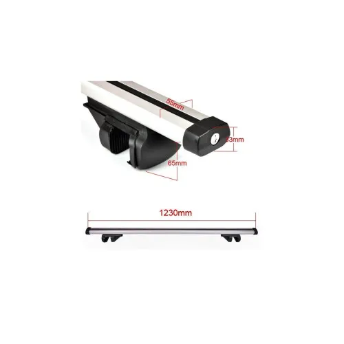 Bara portbagaj universala transversala din aluminiu cu cheie 150cm — imaginea 4