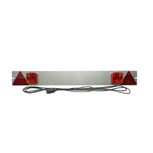 Bara remorca cu lampi spate multifunctionale, triunghiuri reflectorizante, mufa 7 pini, cablu 6m, 12V, 1m, universala, omologare E11