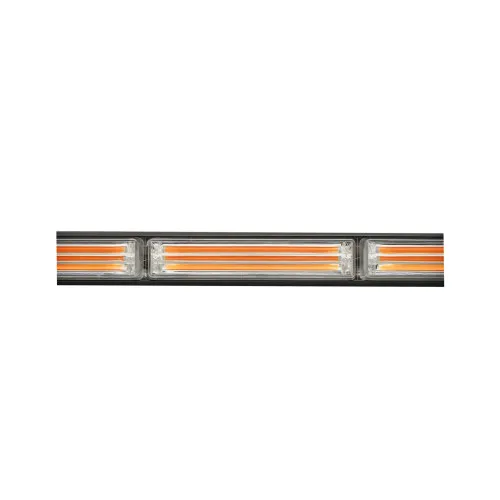 Bara stroboscopica LED 8 module 48W 12-24V lumina galbena 1170 mm — imaginea 4