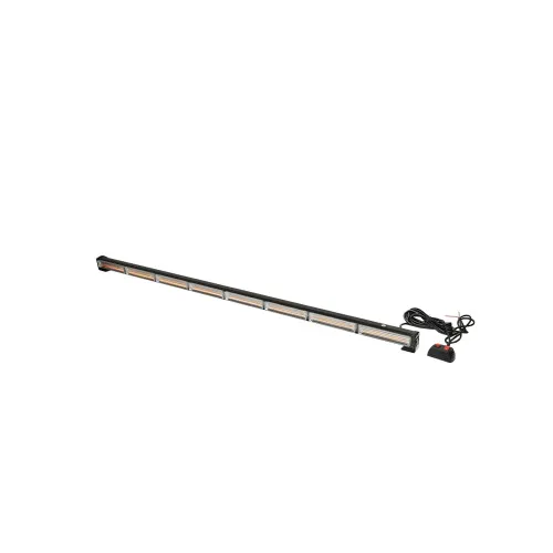 Bara stroboscopica LED 8 module 48W 12-24V lumina galbena 1170 mm — imaginea 2
