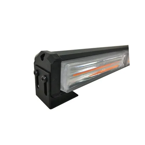 Bara stroboscopica LED COB 5 module 12-24V lumina galbena 745 mm — imaginea 3