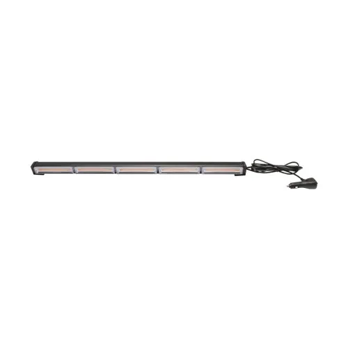 Bara stroboscopica LED COB 5 module 12-24V lumina galbena 745 mm — imaginea 2