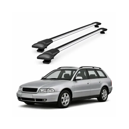 Bare portbagaj transversale auto aluminiu compatibile Audi A4 Avant (B5) 1996-2001 80-84 cm
