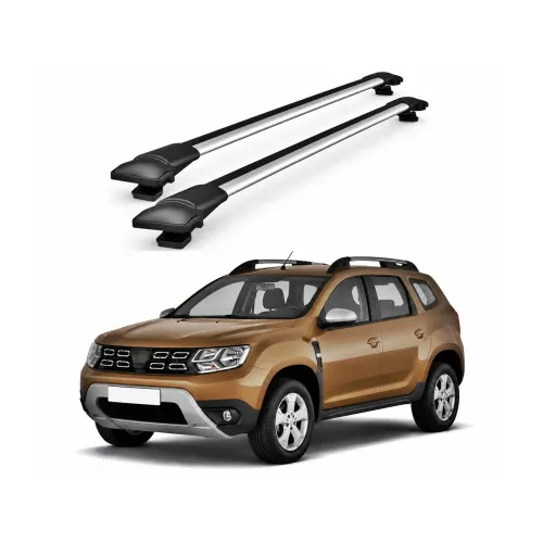 Bare portbagaj transversale auto aluminiu compatibile Dacia Duster II 2018-2024