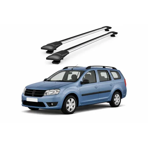 Bare portbagaj transversale auto aluminiu compatibile Dacia Logan MCV 2013-> 84-84 cm