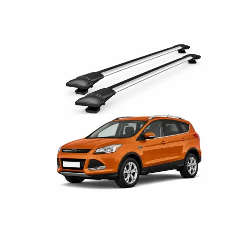 Bare portbagaj transversale auto aluminiu compatibile Ford Escape (C520) SUV 2013-2019 92-96 cm