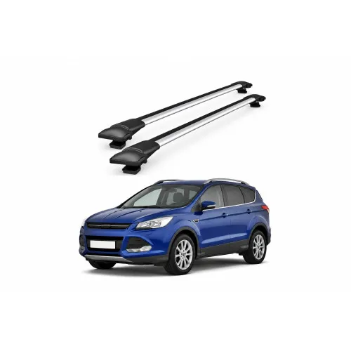 Bare portbagaj transversale auto aluminiu compatibile Ford Kuga (C520) SUV 2013-2019 92-96 cm