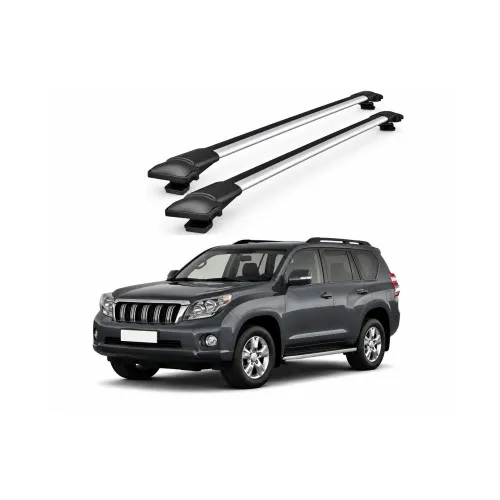 Bare portbagaj transversale auto aluminiu compatibile Toyota Land Cruiser Prado (J150) SUV 2010-> 92-96 cm