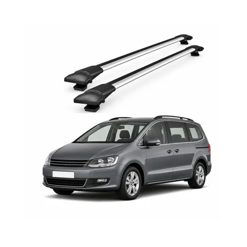 Bare portbagaj transversale auto aluminiu compatibile Volkswagen Sharan (7N) MPV 2010-> 96-100 cm