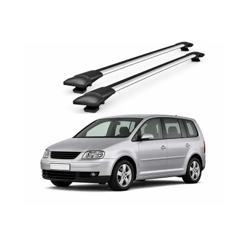 Bare portbagaj transversale auto aluminiu compatibile Volkswagen Touran MPV 2003-2015 92-100 cm