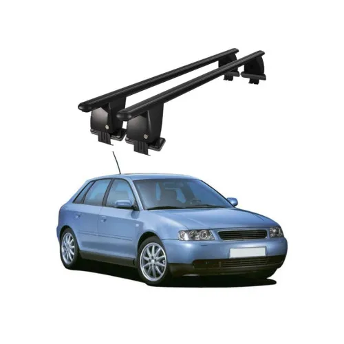 Bare transversale portbagaj auto aluminiu compatibile plafon neted Audi A3 8L 1996-2003 argintii sau negre Kit-101 — imaginea 2